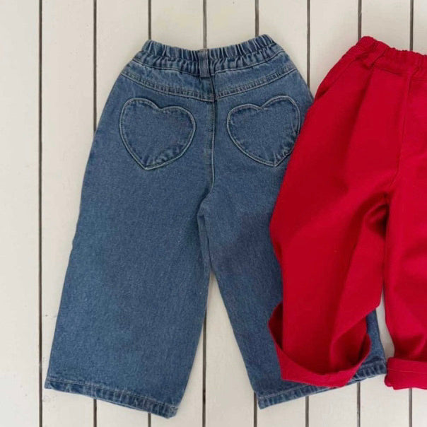 HEART DENIM PANTS