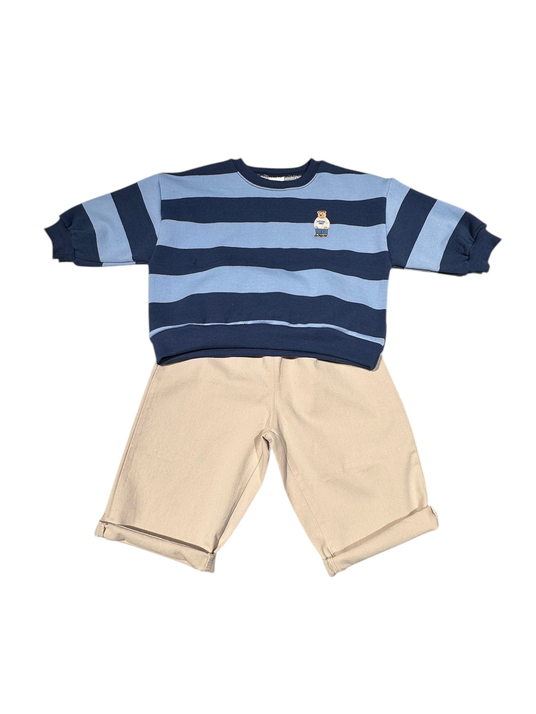 BLUE STRIPE SWEATER