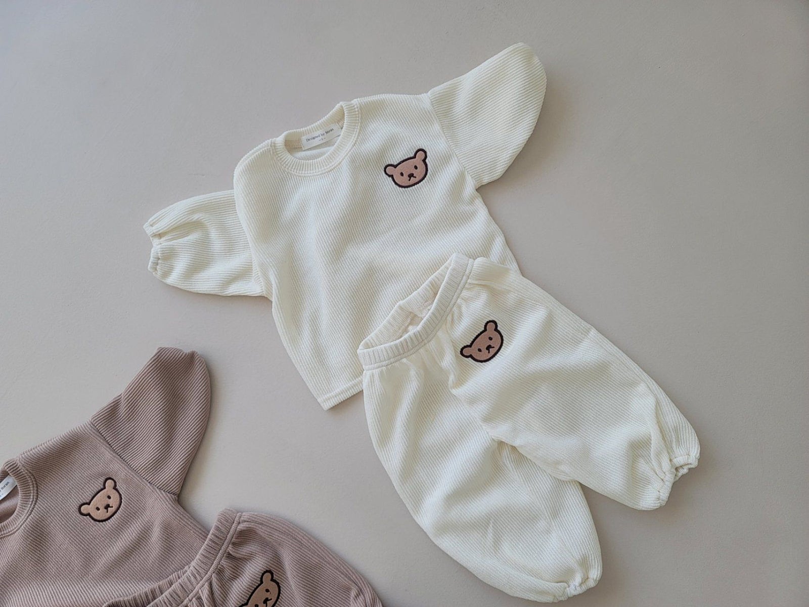 KNIT TEDDY SET