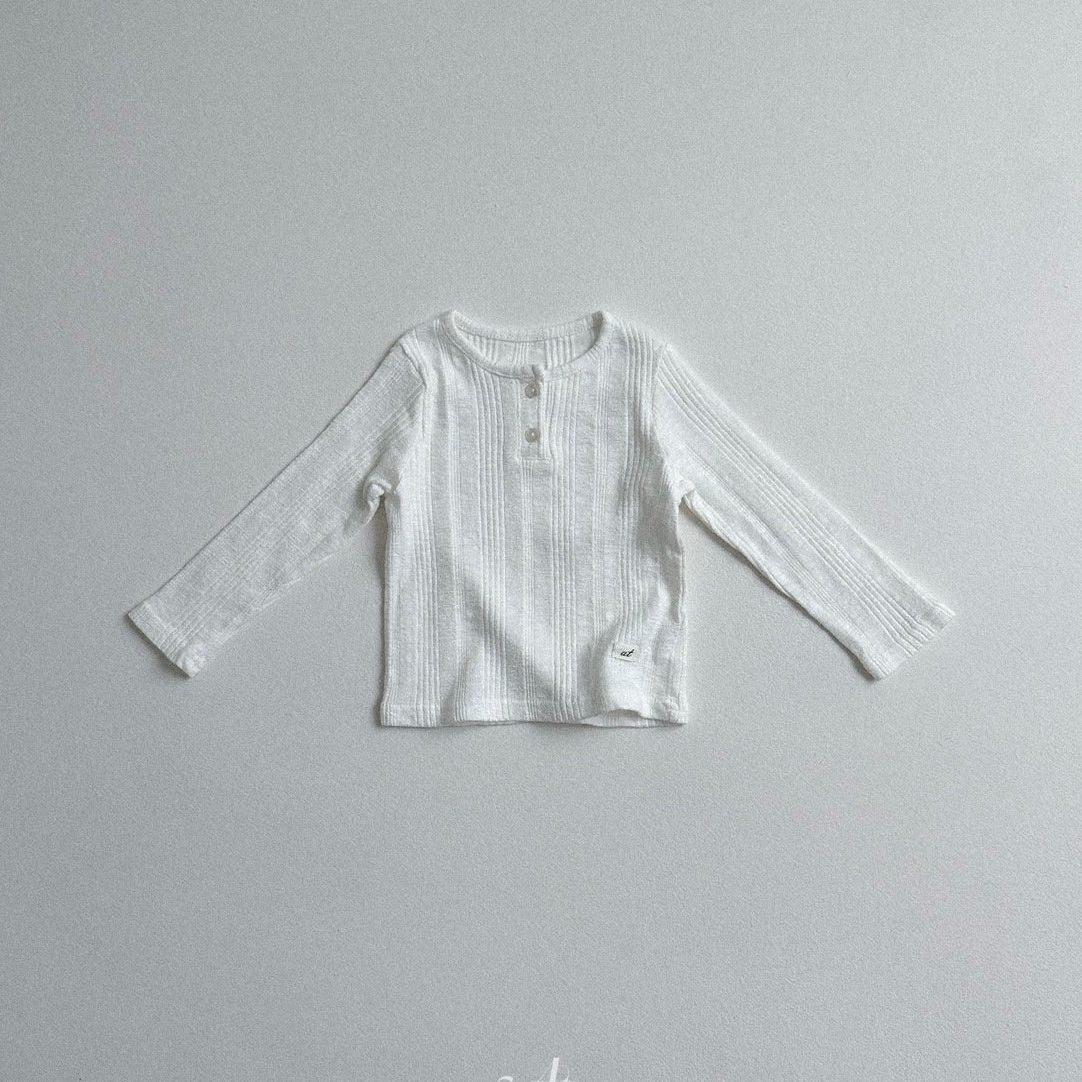 CREME RIBBED TEE