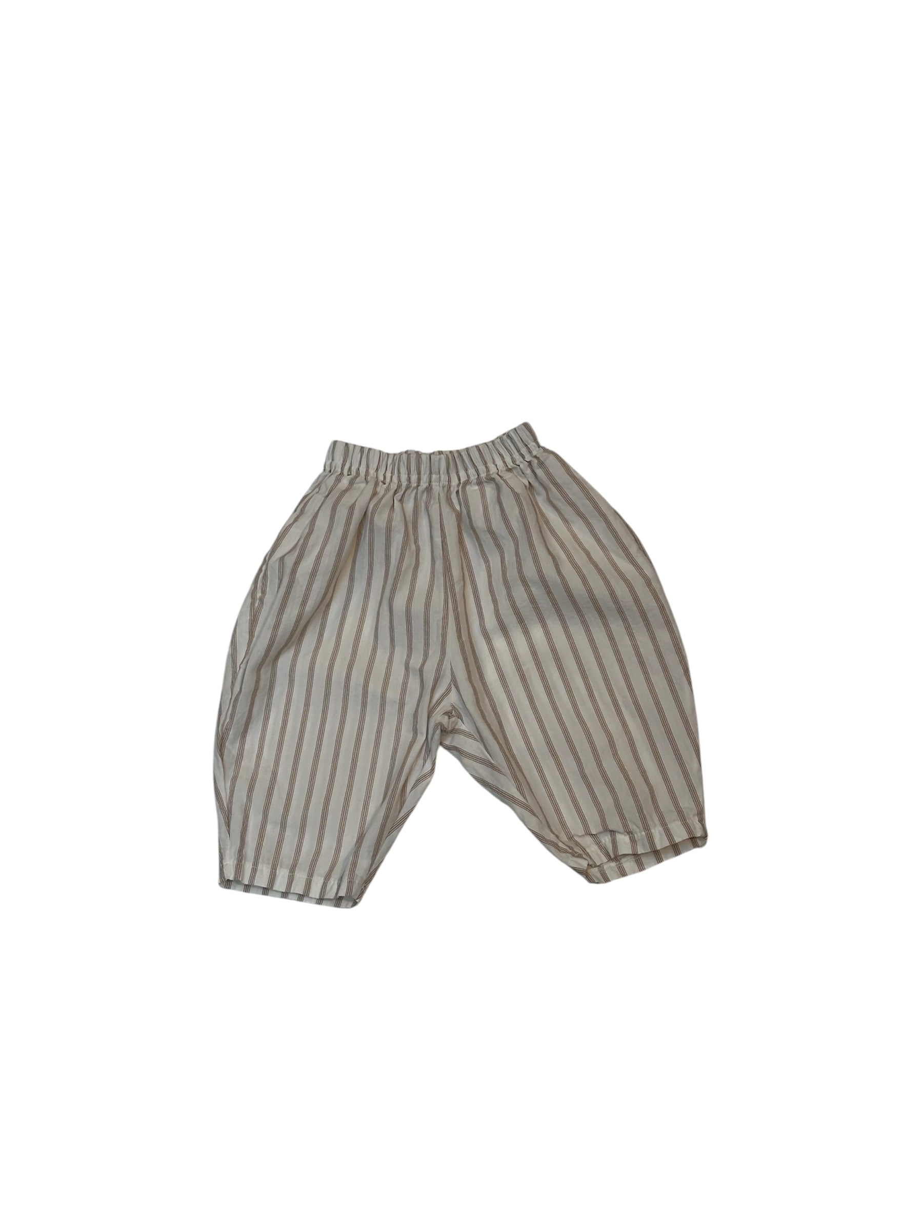 BEBE STRIPE BEIGE PANTS