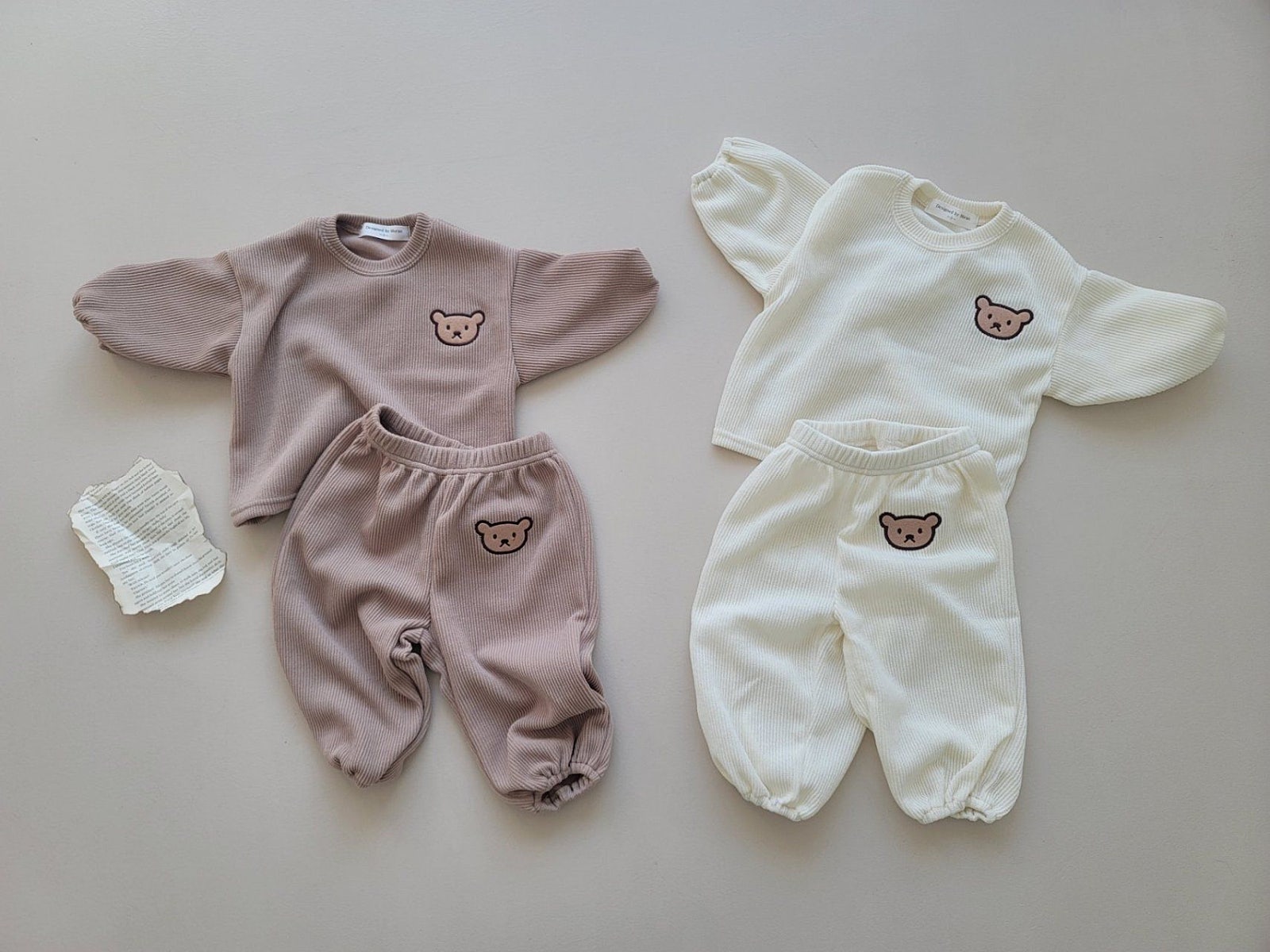 KNIT TEDDY SET