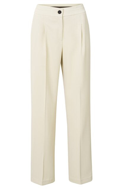 WOVEN WIDE LEG TROUSERS WITH PLEATS